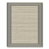 Beige Area Rug with Black Tassel Border