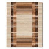 Brown Tan Geometric Stripe Woven Area Rug