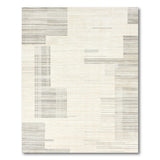 Modern Abstract Grey Block Geometric Area Rug