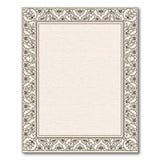 Traditional Persian Beige and Neutral Ornate Beige Floral Border Area Rug