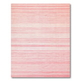 Geometric Modern Pink Blush Pink Horizontal Stripe Area Rug