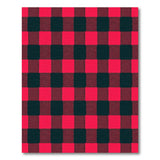 Rustic Farmhouse Red Rustic Red Black Buffalo Plaid Area Rug