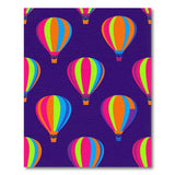 Colorful Hot Air Balloon Kids Area Rug
