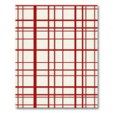 Rustic Farmhouse Bold Red White Checkered Area Rug