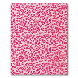Vibrant Pink Leopard Print Boho Area Rug