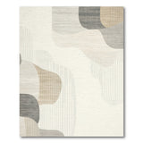 Layered Neutral Abstract Area Rug