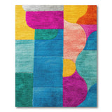 Multi-color and Patterns Vibrant Multi-Color Abstract Area Rug