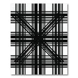 Black and White Geometric Modern Bold Black White Plaid Area Rug