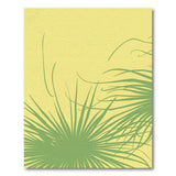 Coastal Palm Frond Yellow Area Rug