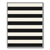 Bold Black White Striped No. 75 Area Rug