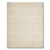 Beige Horizontal Striped Textured Area Rug