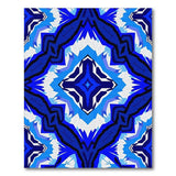 Blue Teal Geometric Modern Geometric Modern Area Rug