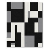 Modern Geometric Black White No. 23 Area Rug