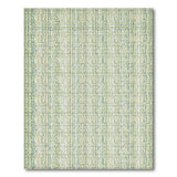 Geometric Modern Green Lattice Geometric Area Rug