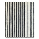 Bold Black White Vertical Stripe No. 19 Area Rug