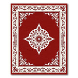 Elegant Red Persian Medallion Area Rug