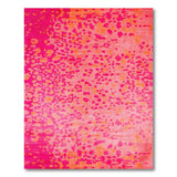 Pink Vivid Pink Abstract Area Rug