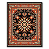 Red Red Star Medallion Persian Area Rug