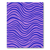 Purple Purple Wave Abstract Area Rug