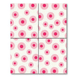 Geometric Modern Pink Pink Polka Dot Geometric Area Rug