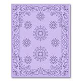 Purple Ornate Purple Floral Mandala Area Rug