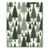 Verdant Pine Forest Washable Area Rug