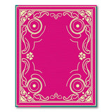Ornate Pink Persian Border Area Rug