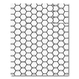 Black White Honeycomb Hexagon Area Rug