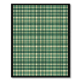 Rustic Farmhouse Green Classic Green Plaid Check Area Rug