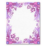 Vintage Pink Floral Ornate Area Rug