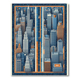 NYC Skyline Geometric Area Rug