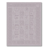 Purple Greek Key Geometric Area Rug