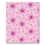 Playful Pink Starburst Doodle Rug