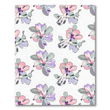 Blush Pink Floral Watercolor Area Rug