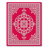 Elegant Red Persian Motif Area Rug