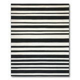 Bold Black White Striped No. 15 Area Rug