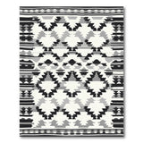 Black White Heritage Tribal No. 9 Area Rug