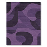 Purple Abstract Purple Geometric Abstract Area Rug
