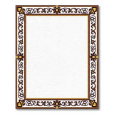 Traditional Persian Elegant Gold Ornate Border Area Rug