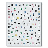 Vibrant Multi-Color Alphabet Kids Rug