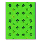 Green Lucky Green Shamrock Clover Area Rug