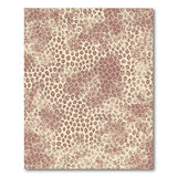 Brown Leopard Print Distressed Area Rug