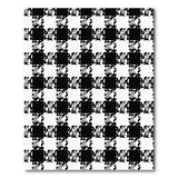 Bold Black White Houndstooth Area Rug