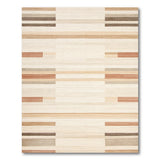 Geometric Modern Beige and Neutral Beige Neutral Horizontal Stripe Area Rug