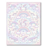 Pink Unicorn Rainbow Kids Area Rug