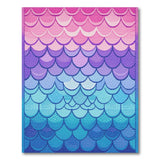 Ombre Mermaid Scales Area Rug