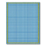Blue White Checkered Area Rug Golden Border