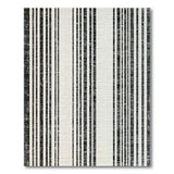 Bold Black White Vertical Stripe No. 14 Area Rug