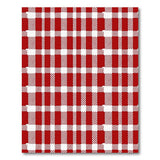 Red Bold Red White Gingham Check Area Rug