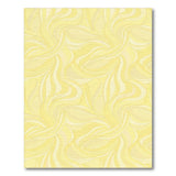 Yellow Swirling Waves Abstract Area Rug